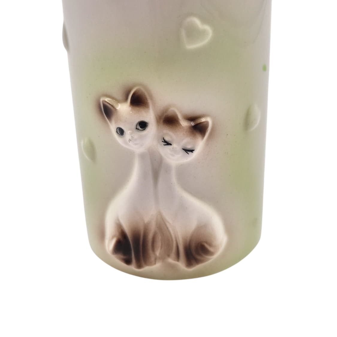 80s 레트로 고양이 도자기 기둥 꽃병 상품이미지2