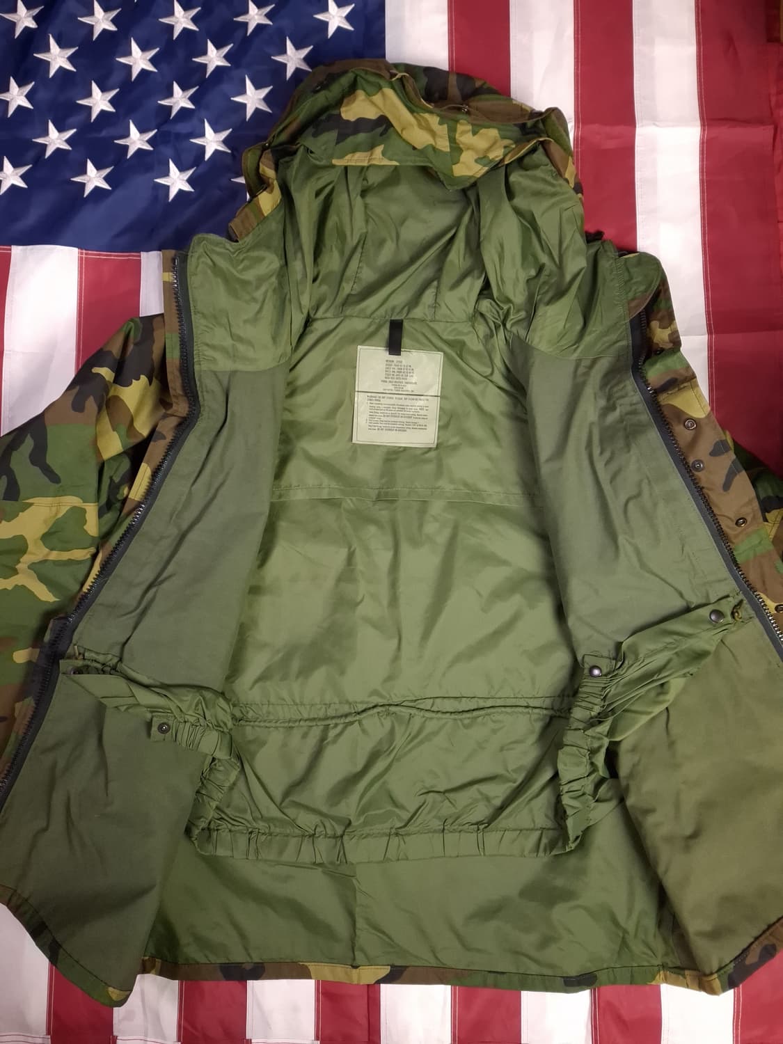 새제품 오리지날 미군 우드랜드 고어텍스 파카 상품이미지8