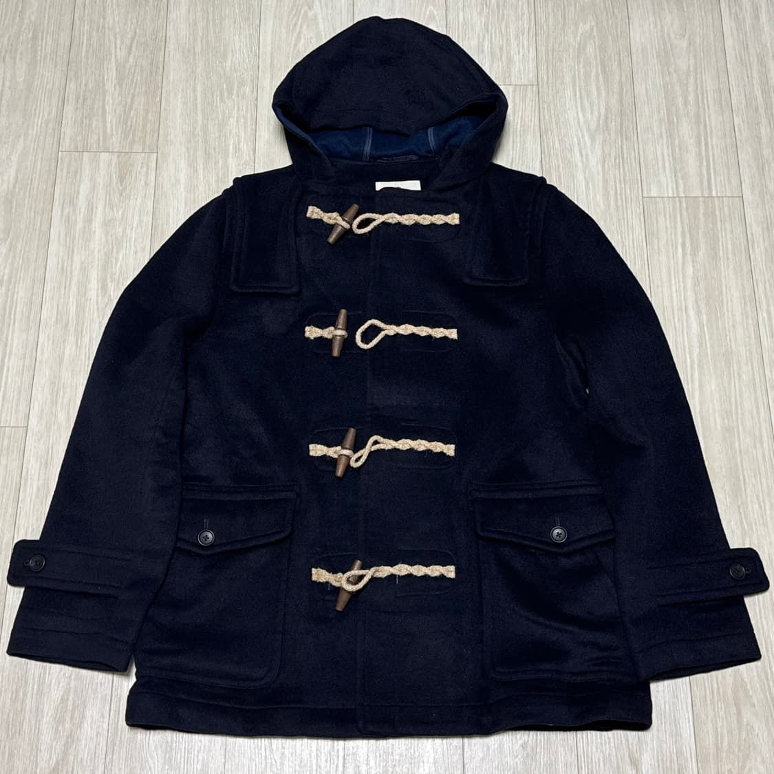 네이비 더플 하프코트  상품이미지1