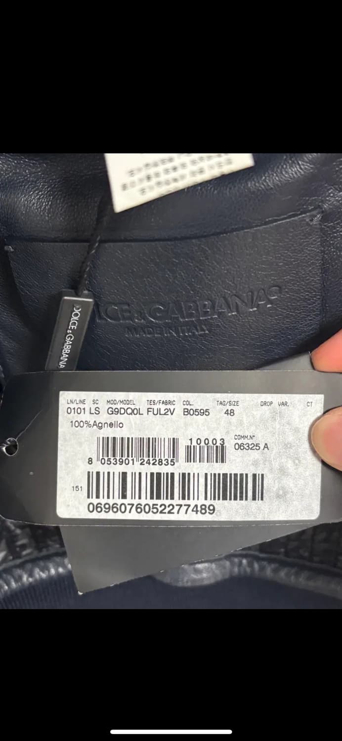 돌체엔 가바나 램스킨 레더가죽자켓 상품이미지3