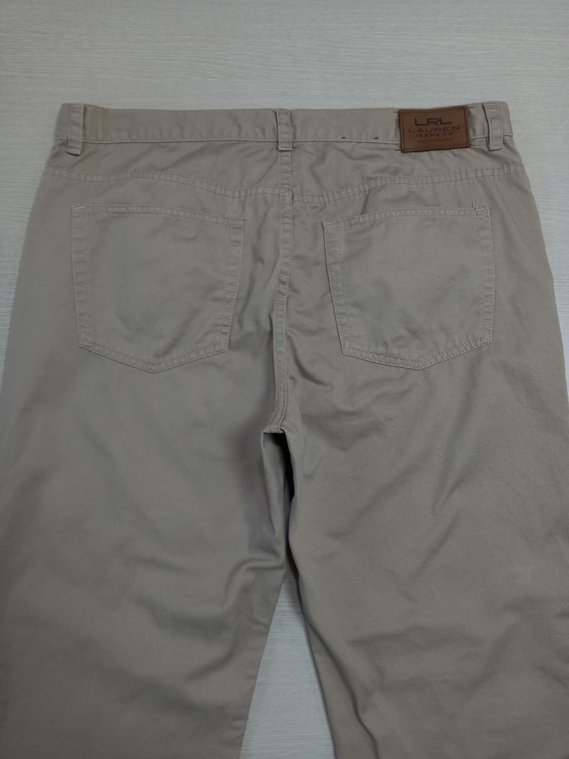 36 RALPH LAUREN 면 7부 반바지 연베이지 36-452 상품이미지4