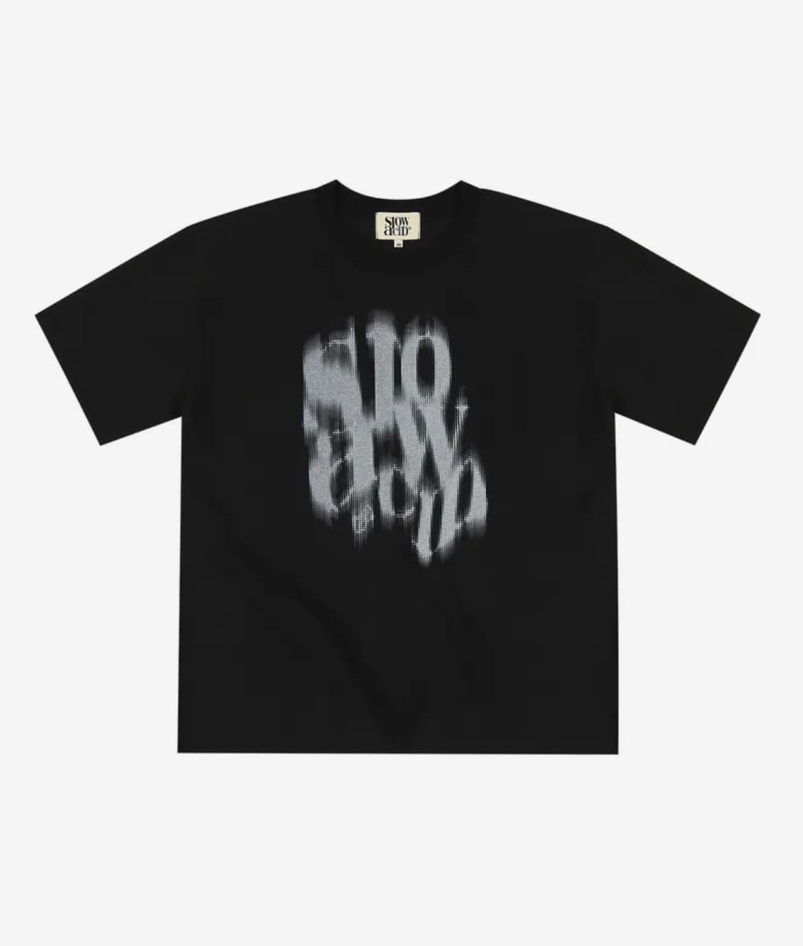 [m] 슬로우애시드 반팔 블랙 상품이미지1