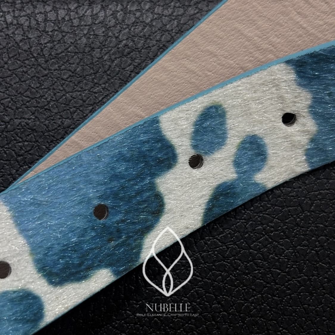 🌗 Cow hair belt / 카우 송치털 호피 벨트 상품이미지5