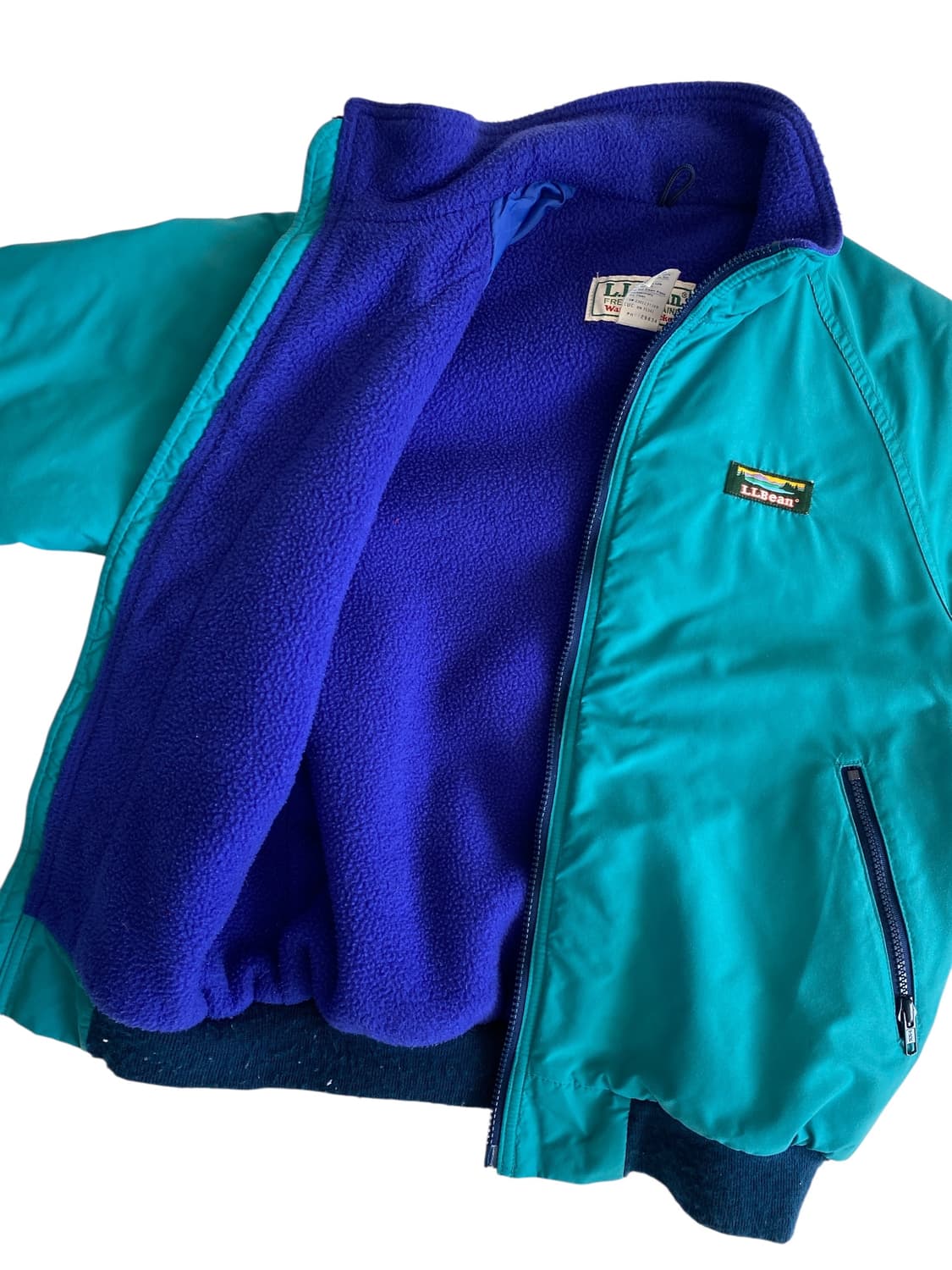 8-90‘s 엘엘빈 플리스 안감 웜업 자켓 상품이미지6