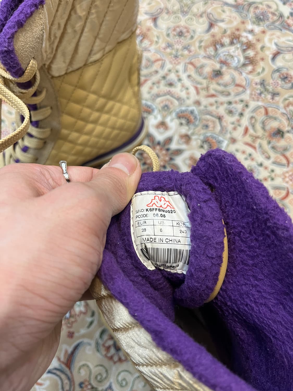 카파 퀼팅 Y2K 레이스업 부츠 상품이미지6