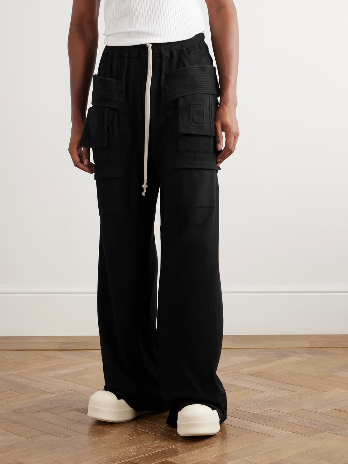 릭오웬스 와이드 크리치 카고 태권도 L 상품이미지4