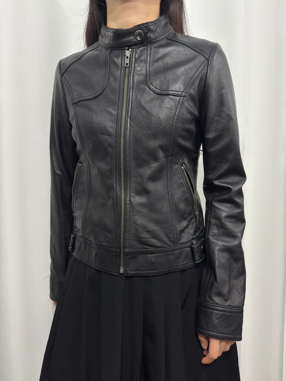 black leather jacket 상품이미지2