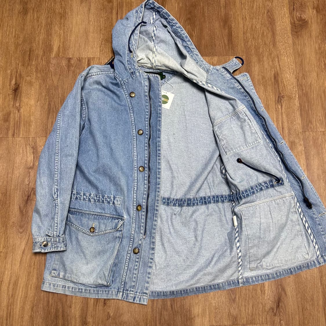 빈폴 데님 사파리 코트 청자켓 00's 상품이미지6