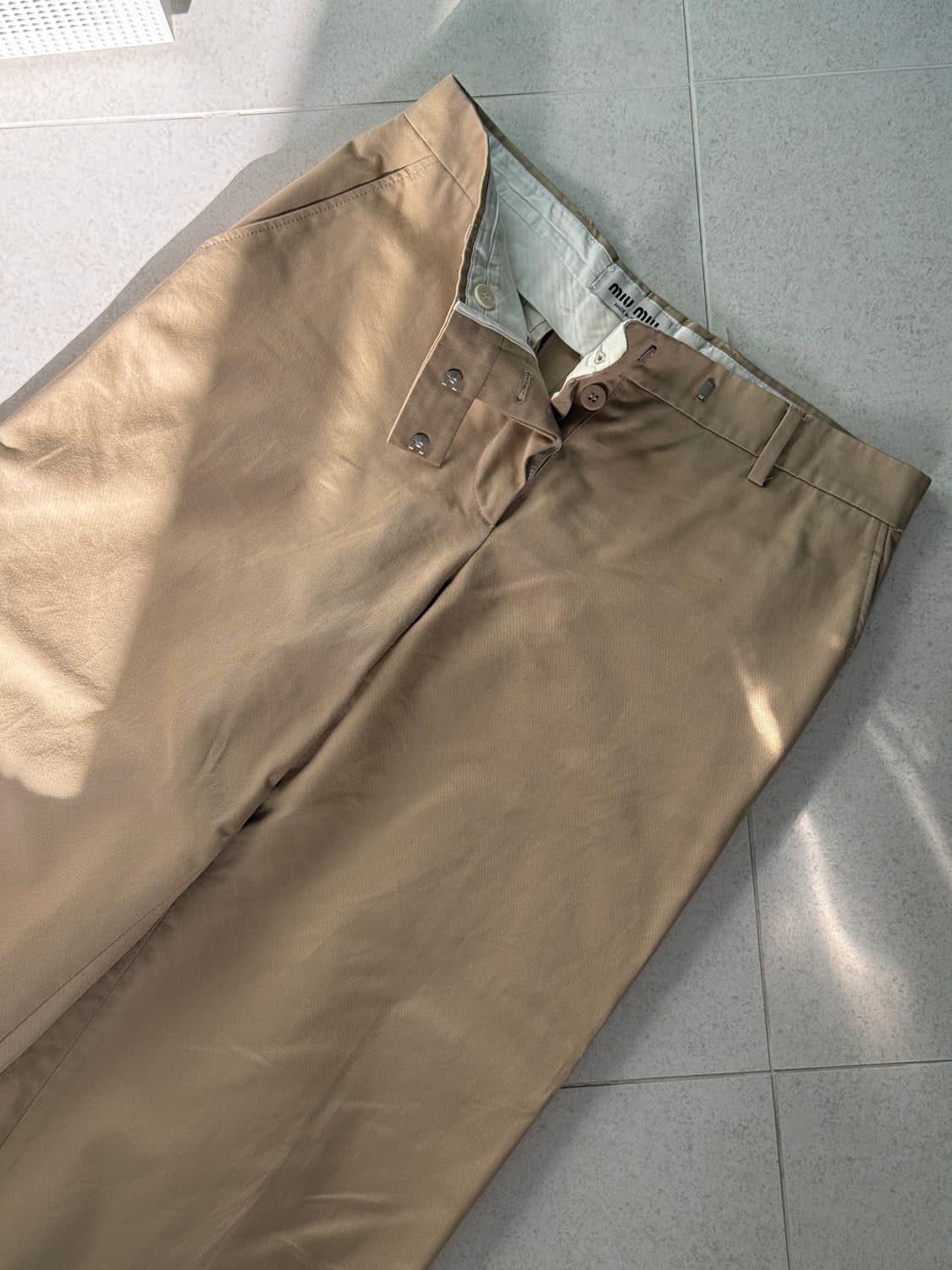 미우미우 스트레이트 치노 팬츠  상품이미지4