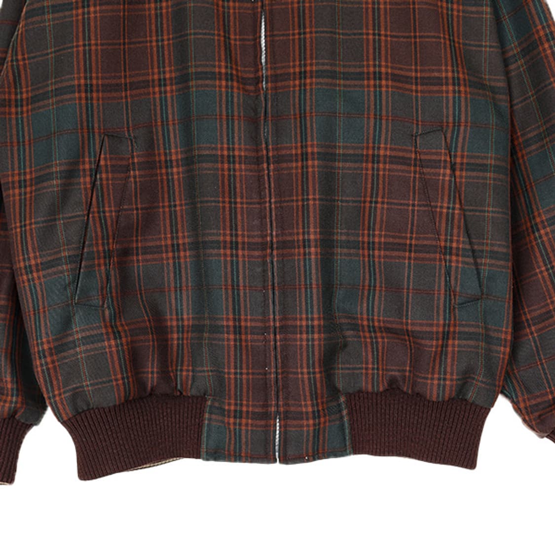 라코스테 90s 타탄 리버시블 봄버 자켓 (M) 상품이미지4