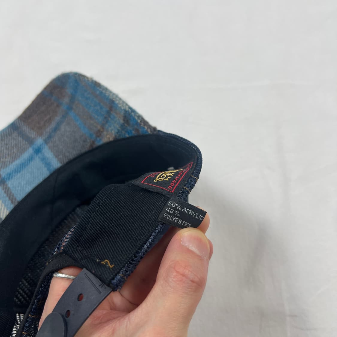 본더치 von dutch 로고 플란넬 체크 메쉬 스냅 캡 모자 상품이미지7