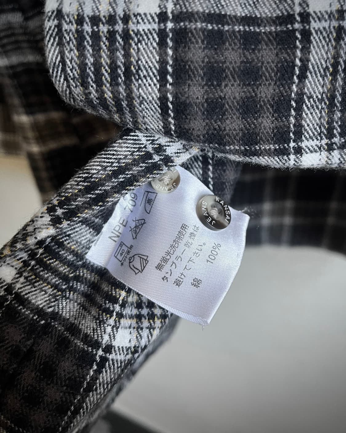 90-00s KANSAI YAMAMOTO Big Check Shirt 상품이미지6