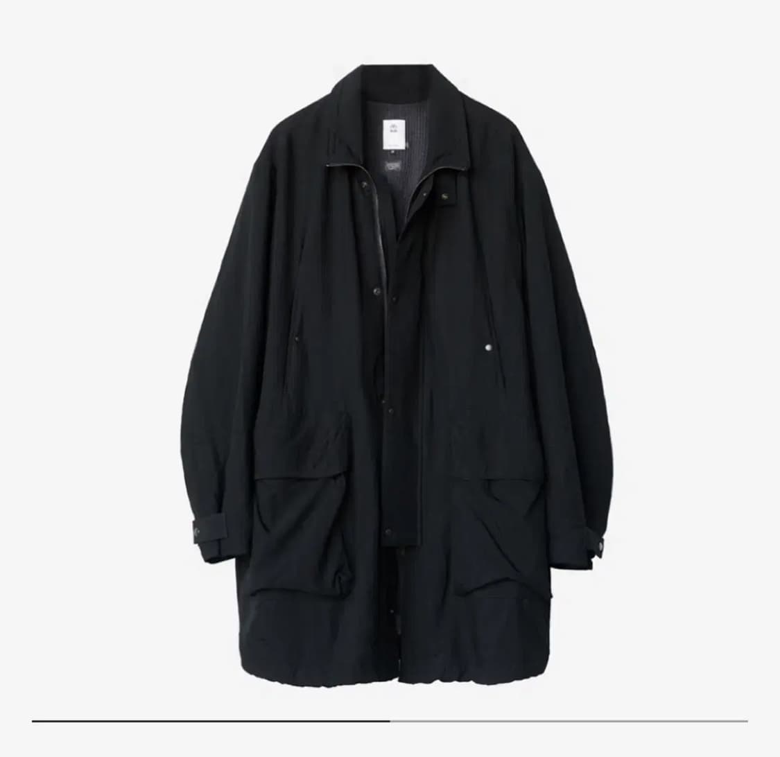 폴리테루 헤비 카코트 블랙 3사이즈 상품이미지1