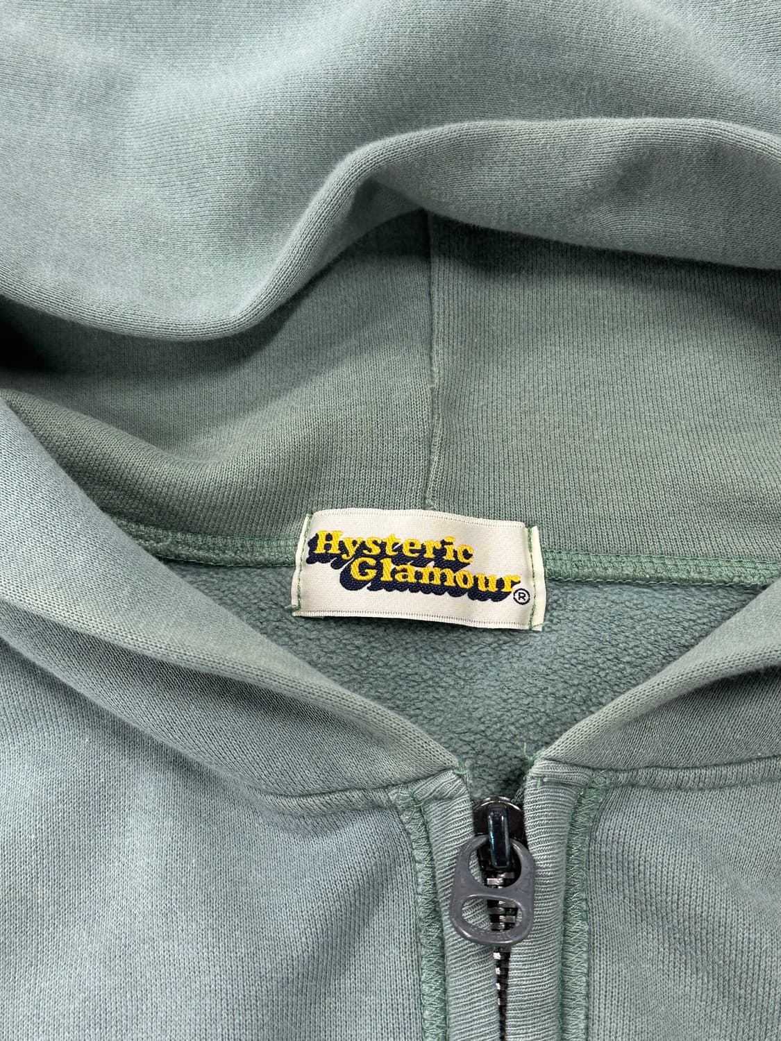 히스테릭 글래머 히스걸 프린팅 민트그린 후드 집업 상품이미지6