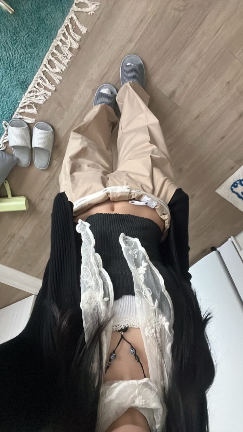 SATUR 새터 핀턱 와이드 치노 팬츠 S 상품이미지1