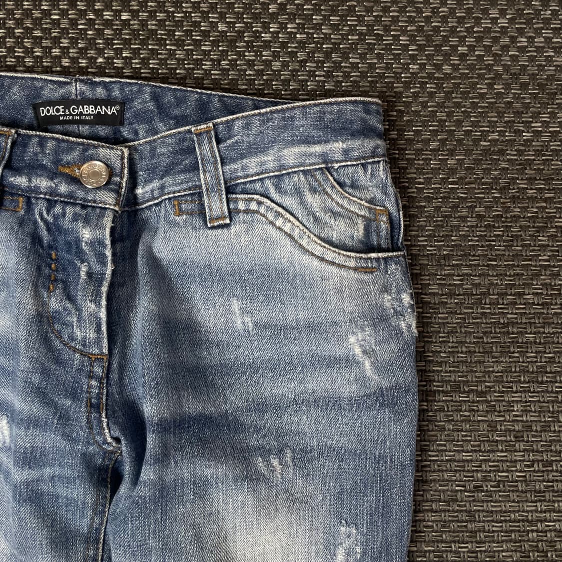 (38) 돌체앤가바나 디스트레스드 데님 팬츠 상품이미지3