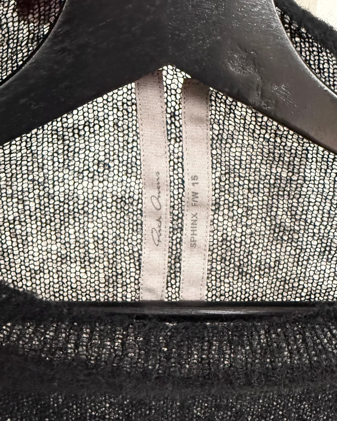 릭 오웬스 블랙 모헤어 블렌드 하이넥 니트 상품이미지7