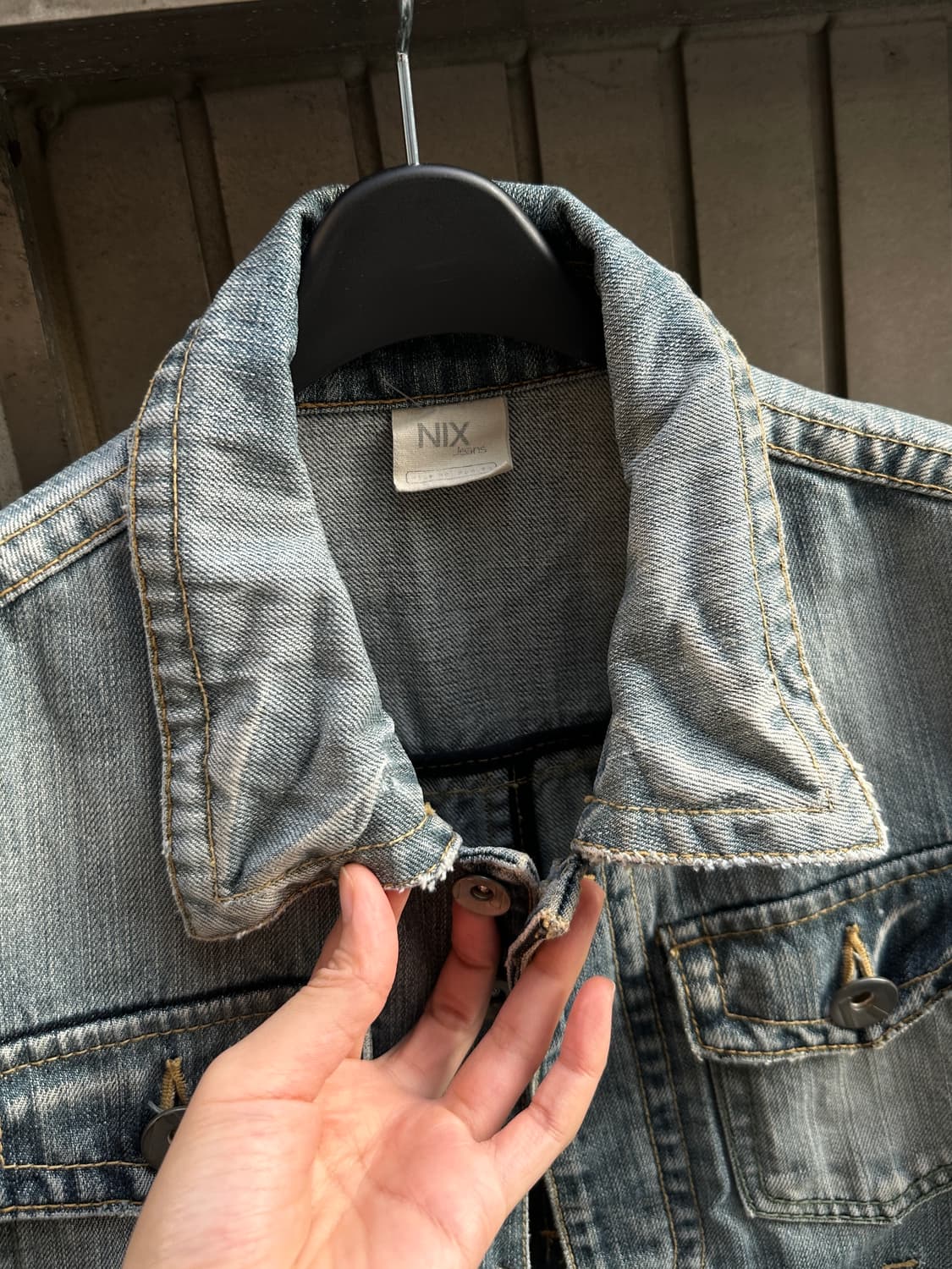 NIX washing denim vest 상품이미지3