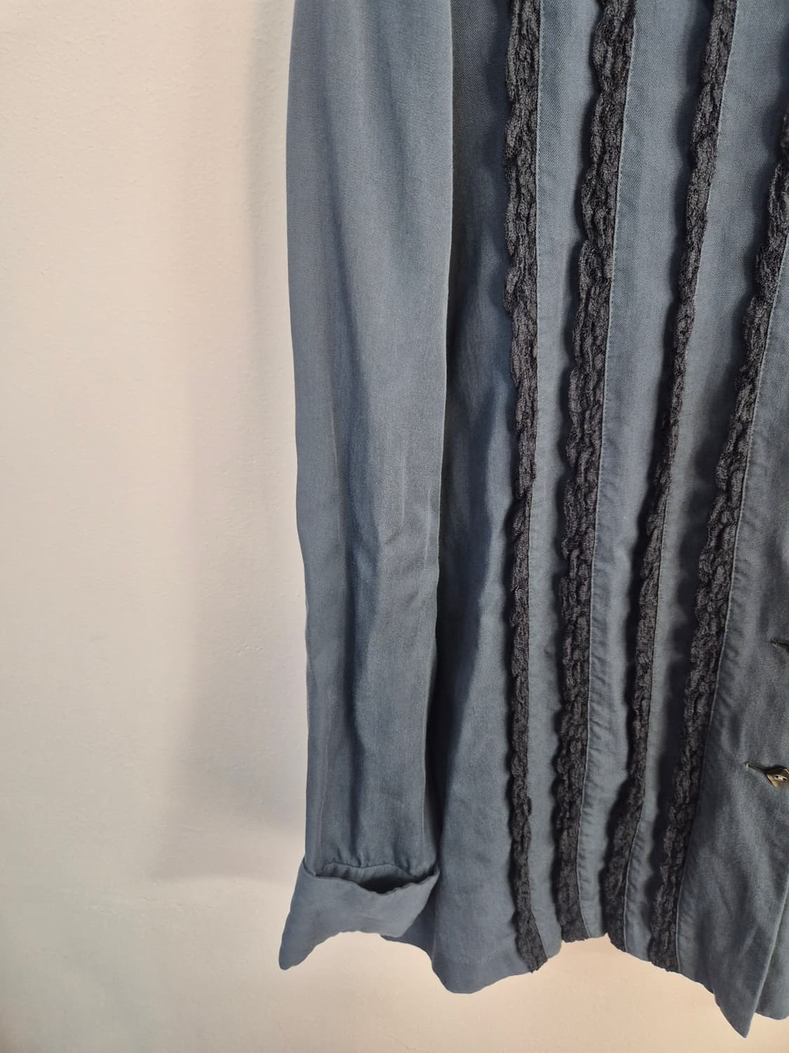 RITSUKO SHIRAHAMA 셔츠 블루 레이스 상품이미지4