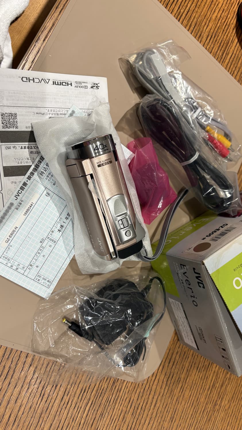 미사용 카리나 JVC GZ-E600 빈티지 캠코더 레트로 감성 영상  상품이미지1