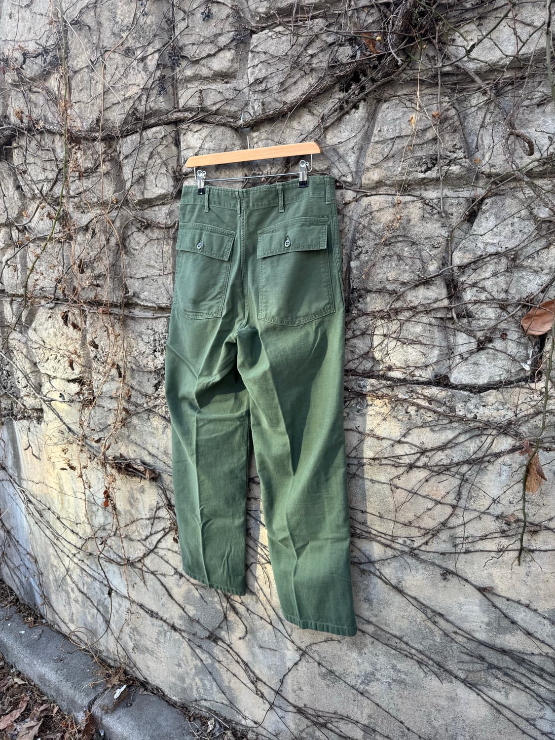 60s u.s.army 미군 오리지널 og-107 퍼티그 팬츠 34 상품이미지4