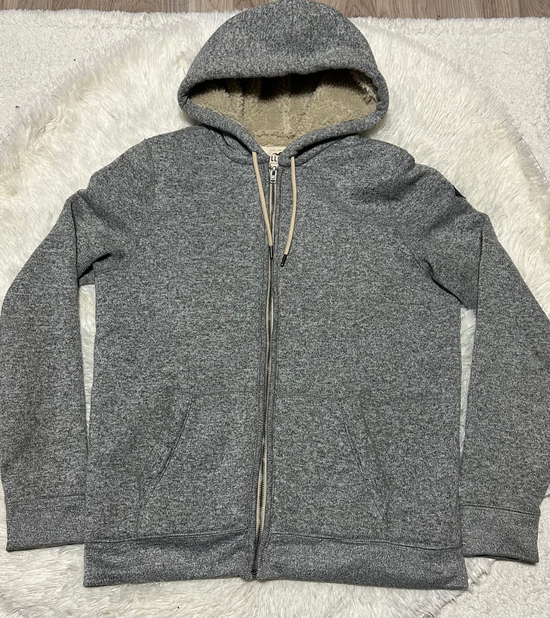 홀리스터 털 후드집업L 상품이미지1