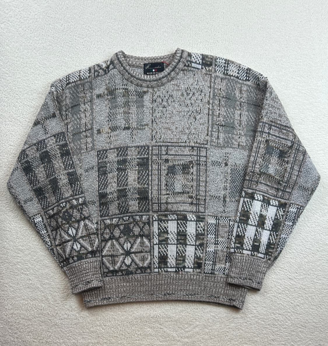 패치워크 빈티지 니트 상품이미지1