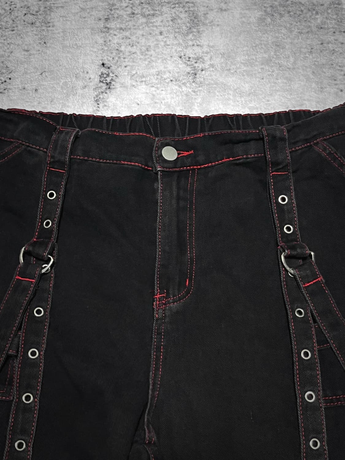 bondage punk wide pants  상품이미지2