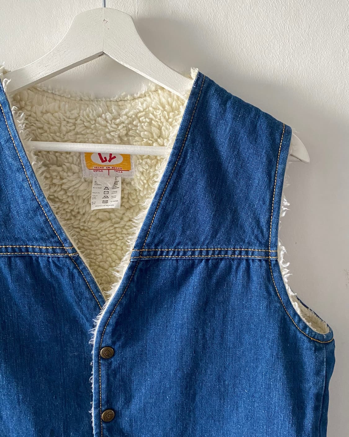 빈티지 쉐르파 데님 베스트 상품이미지4