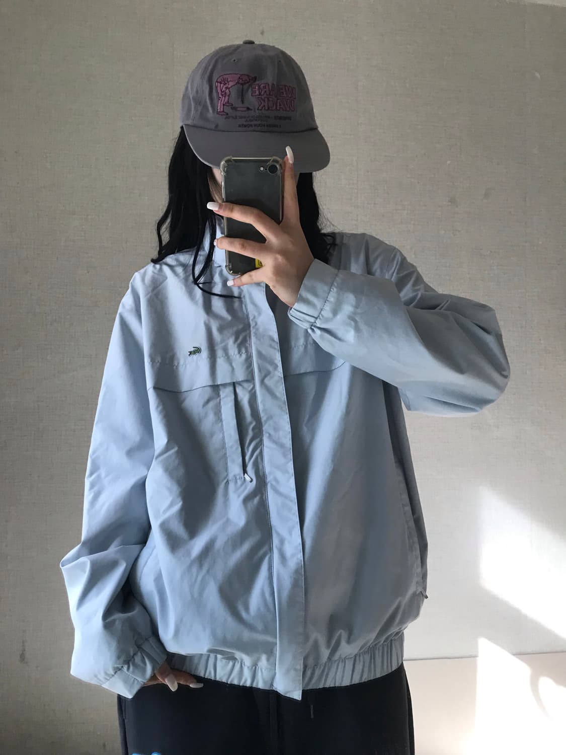 라코스테 연하늘 블루종 자켓 상품이미지1