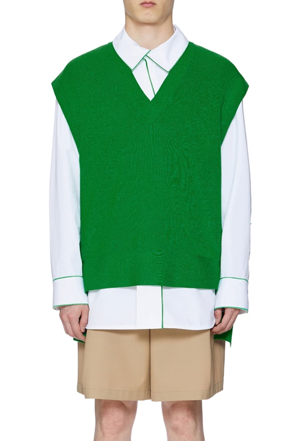 우영미 22ss 그린 니트베스트 50 상품이미지1