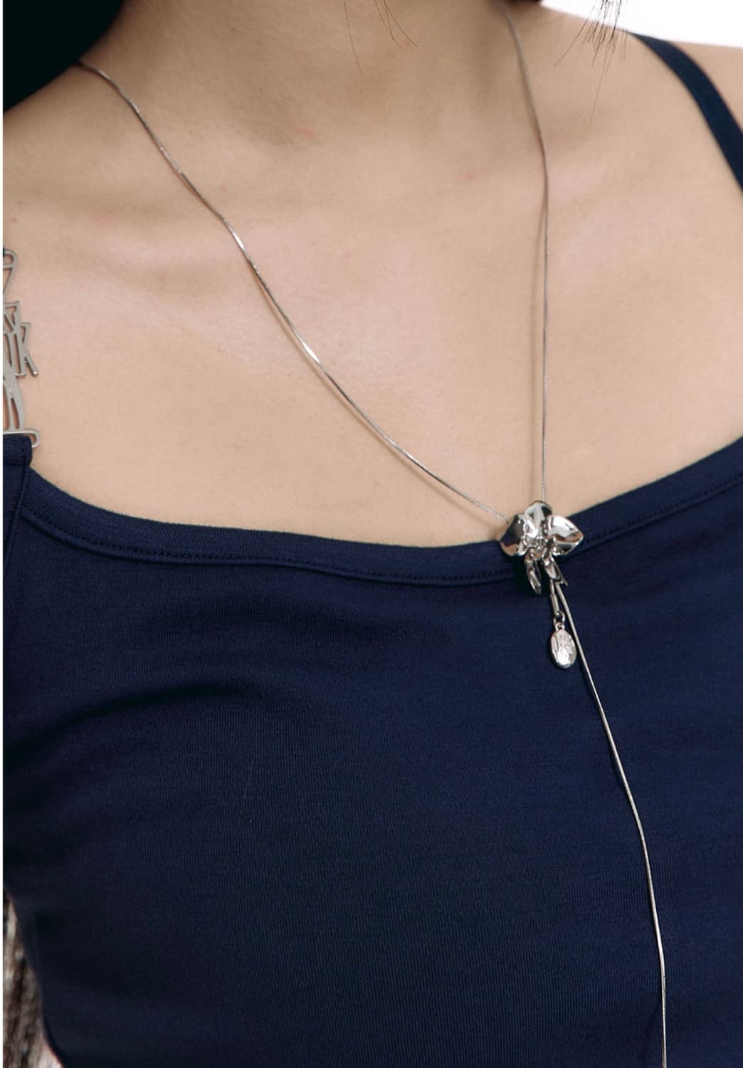 [새제품] 카시코 x 센티멍 슬라이드 오키드 네클리스 상품이미지1