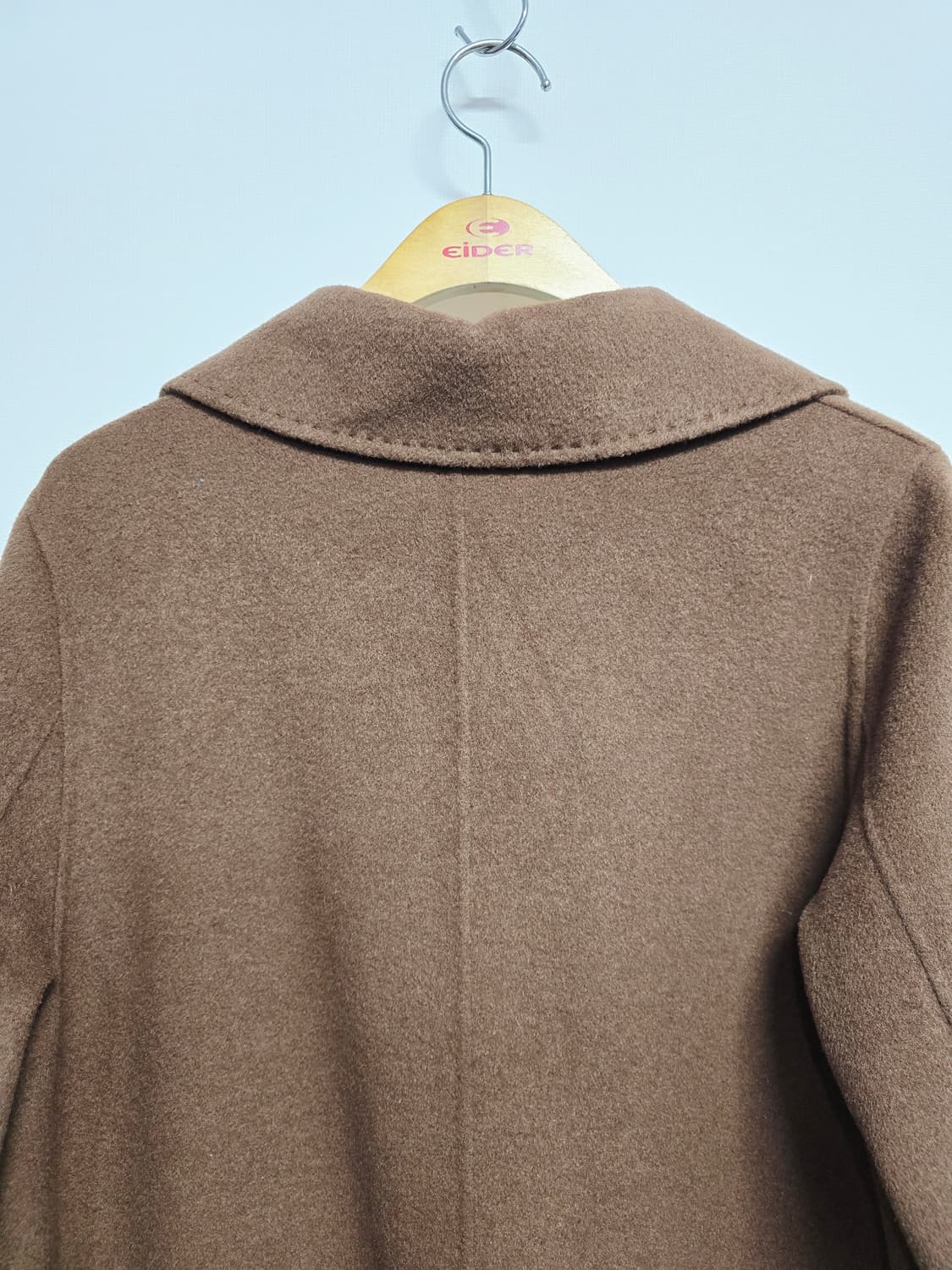 by & that 핸드메이드 브라운 롱 코트 상품이미지5