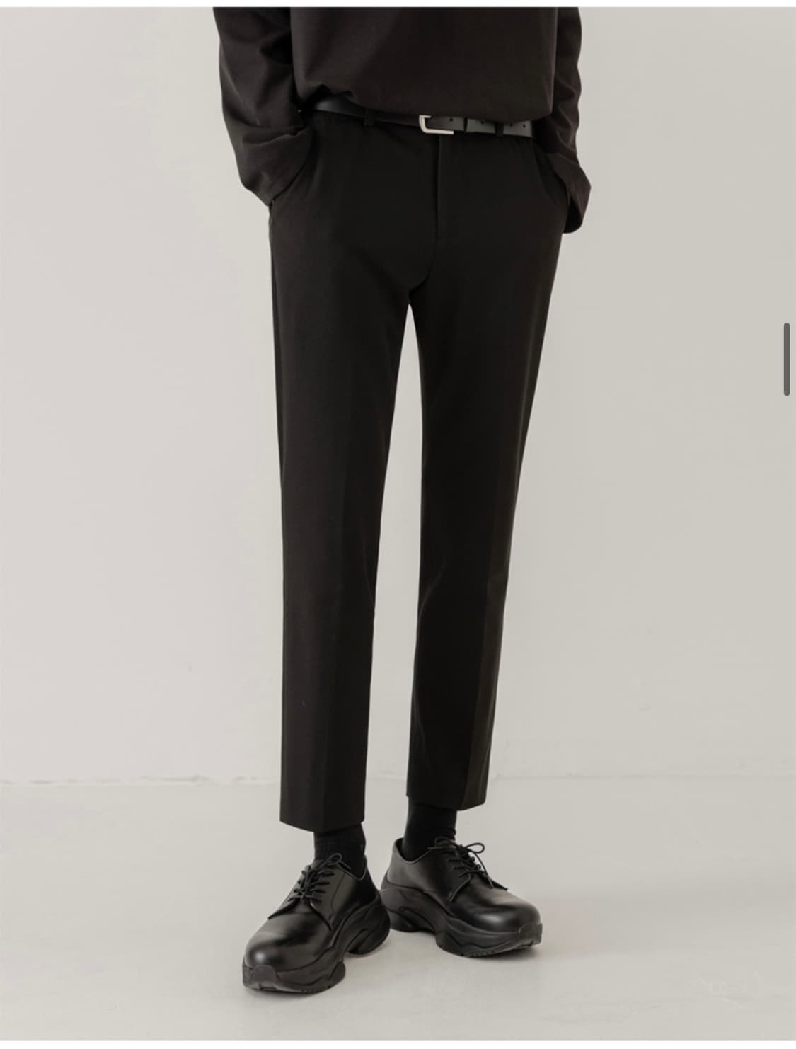 드로우핏 모더니티 히든 밴딩 슬랙스 블랙 M 상품이미지5