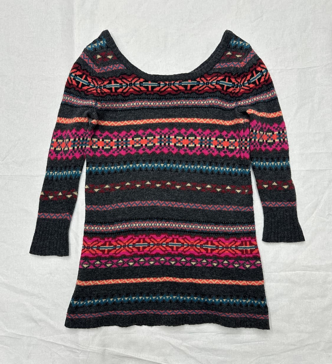 rose bud 패턴 니트 (wool100%) 상품이미지2