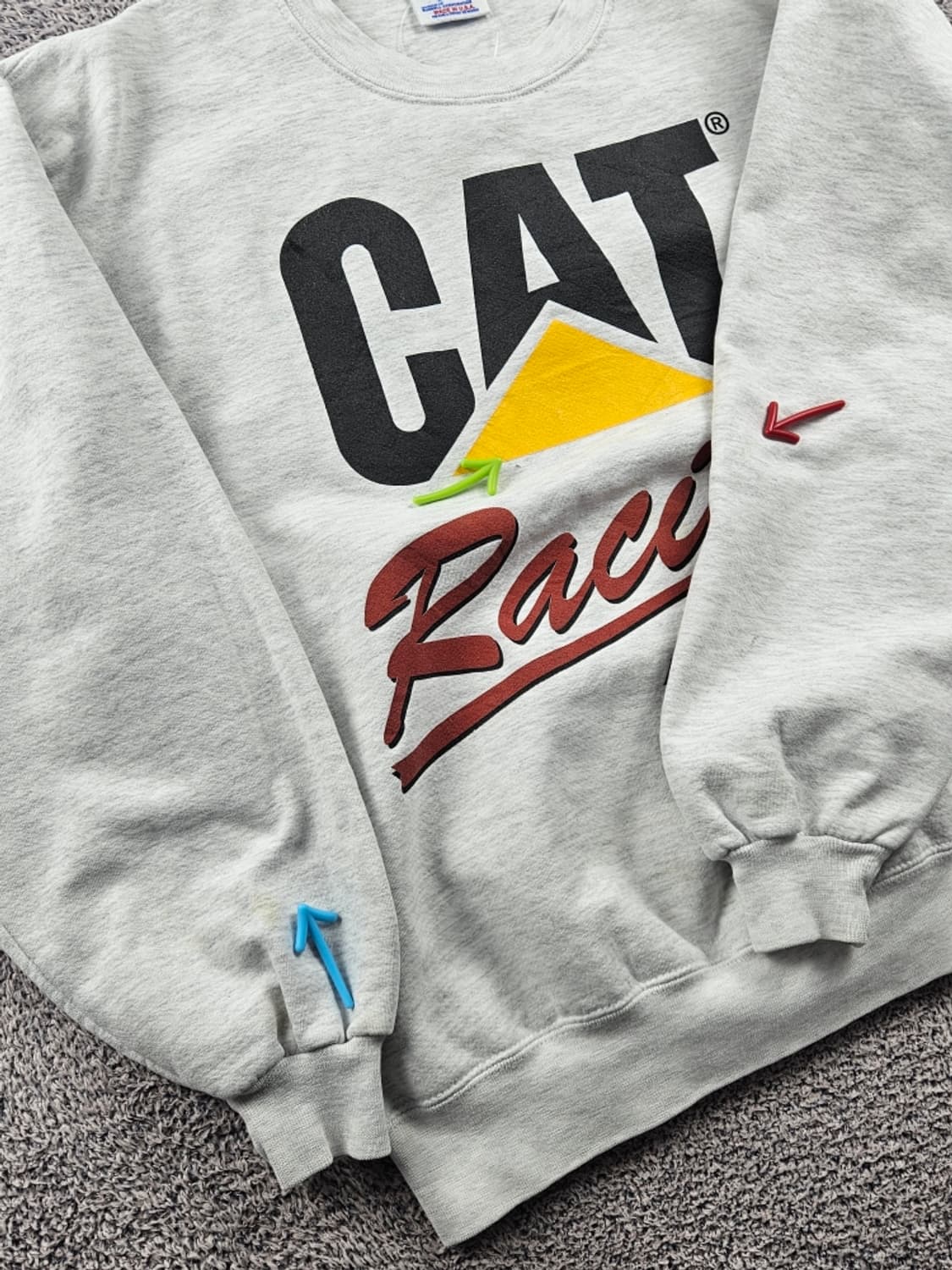 USA 저지스 CAT 레이싱 맨투맨 스웻 셔츠 ( L ) / 10934 상품이미지6