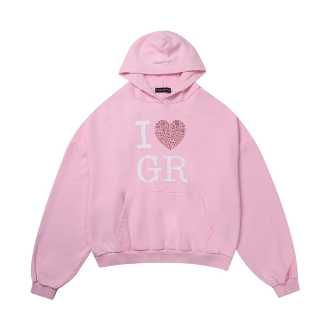 프로젝트gr I❤️GR 핑크 후드  상품이미지1