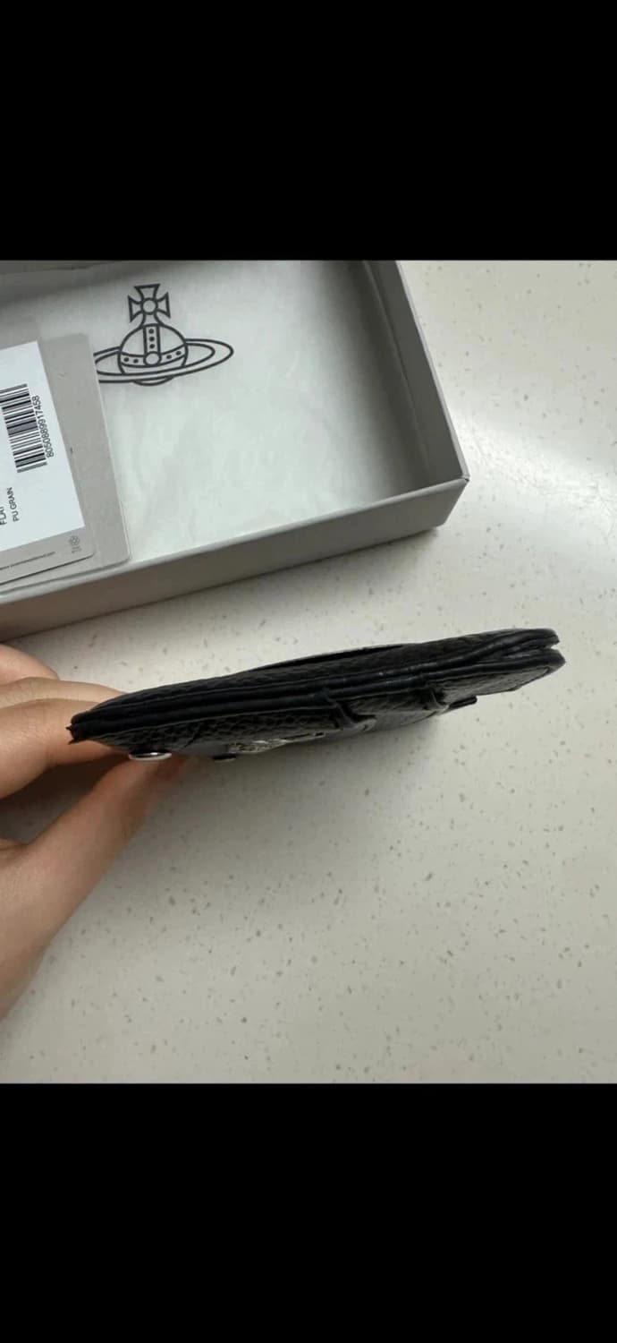 비비안 웨스트우드 하프문 카드지갑 블랙 상품이미지7