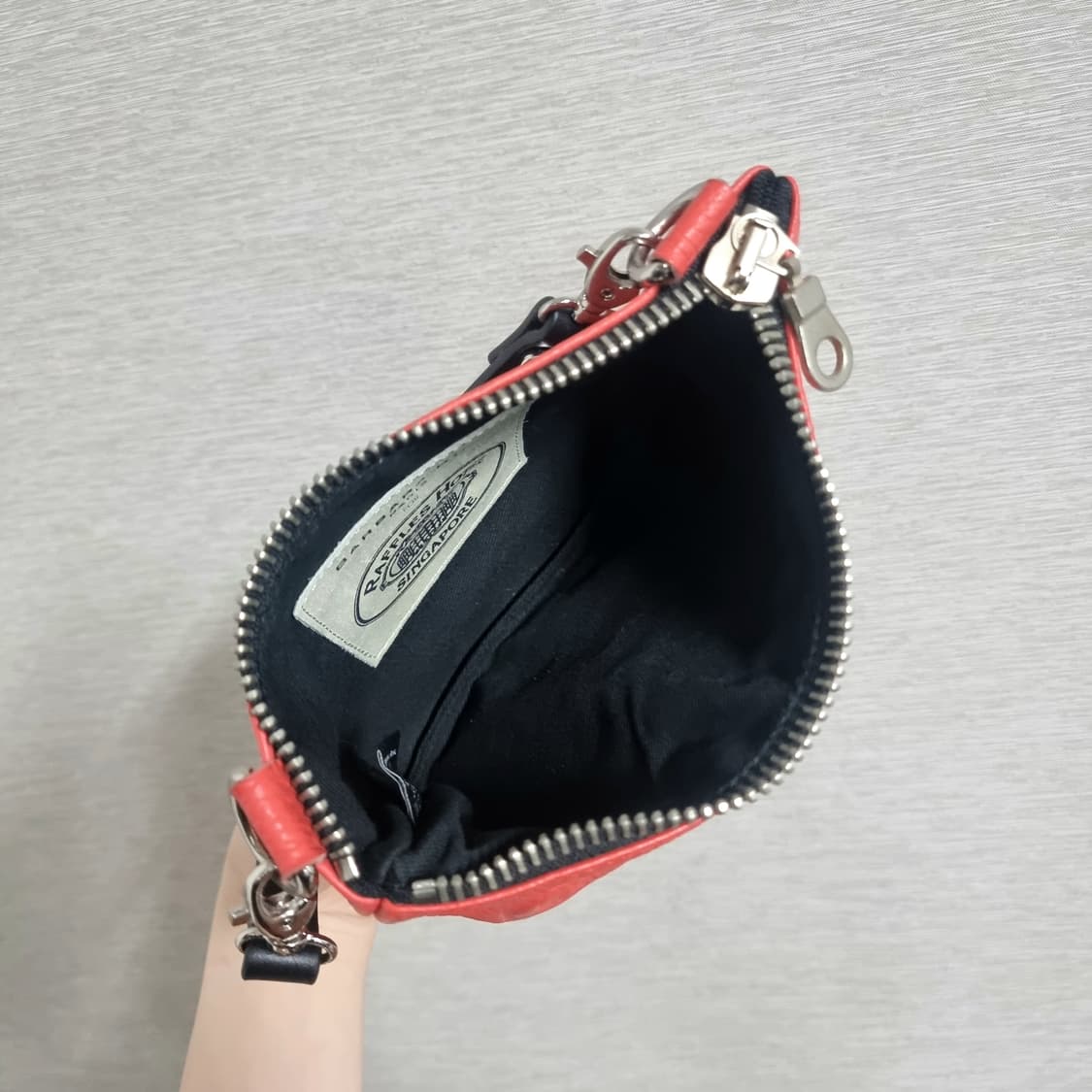 Barbara Rihl PARIS 싱가폴래플스호텔 소가죽 미니백 클러치백 상품이미지5