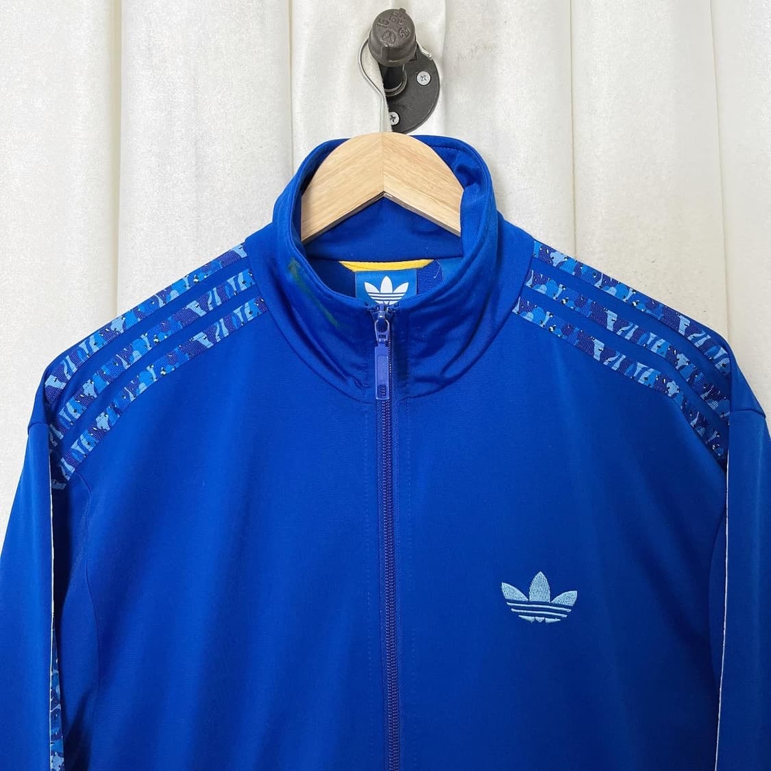 아디다스 블루 패턴 삼선 져지 상품이미지2
