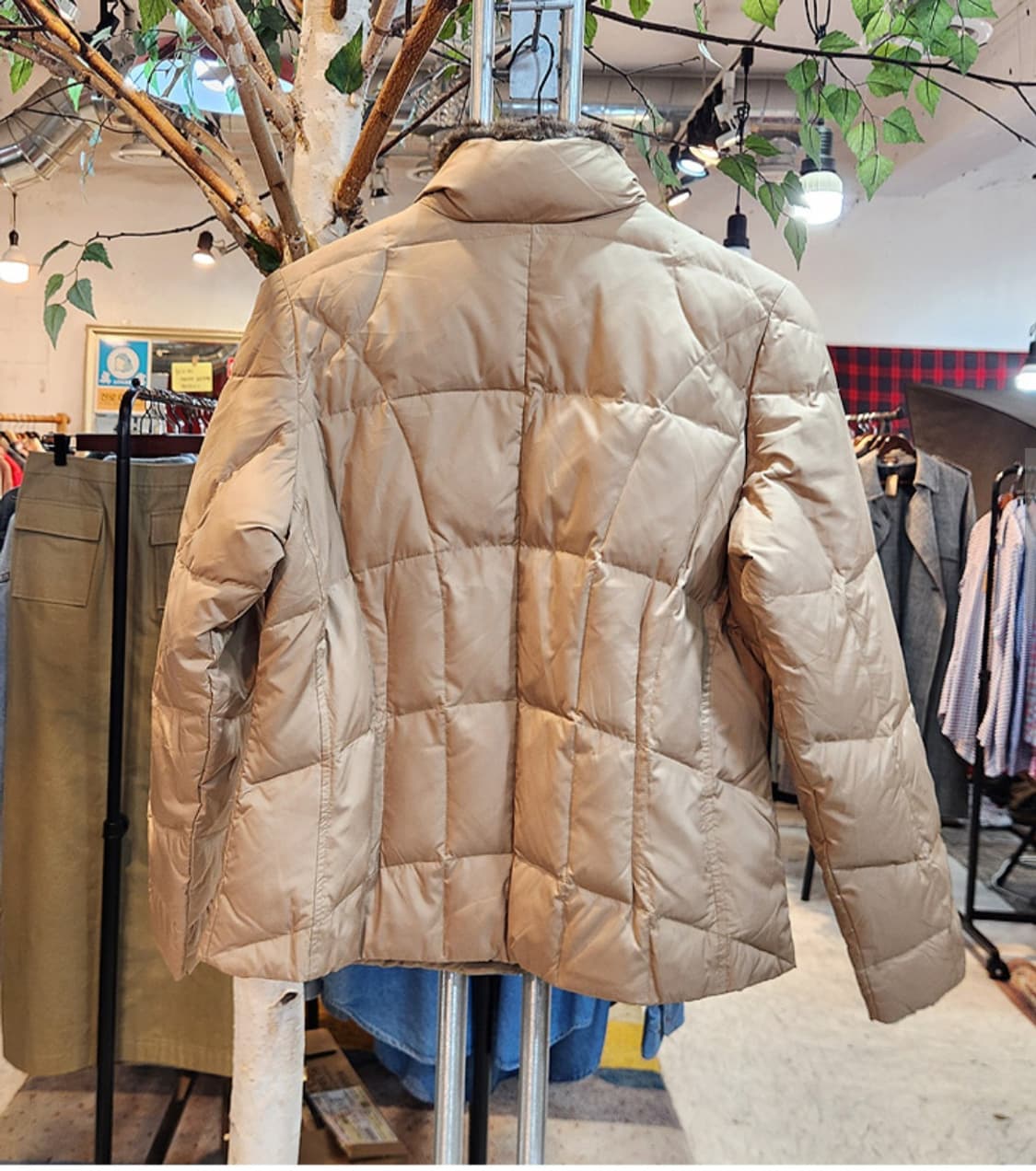 eddie bauer 에디 바우어 베이지 구스 다운 점퍼 상품이미지5