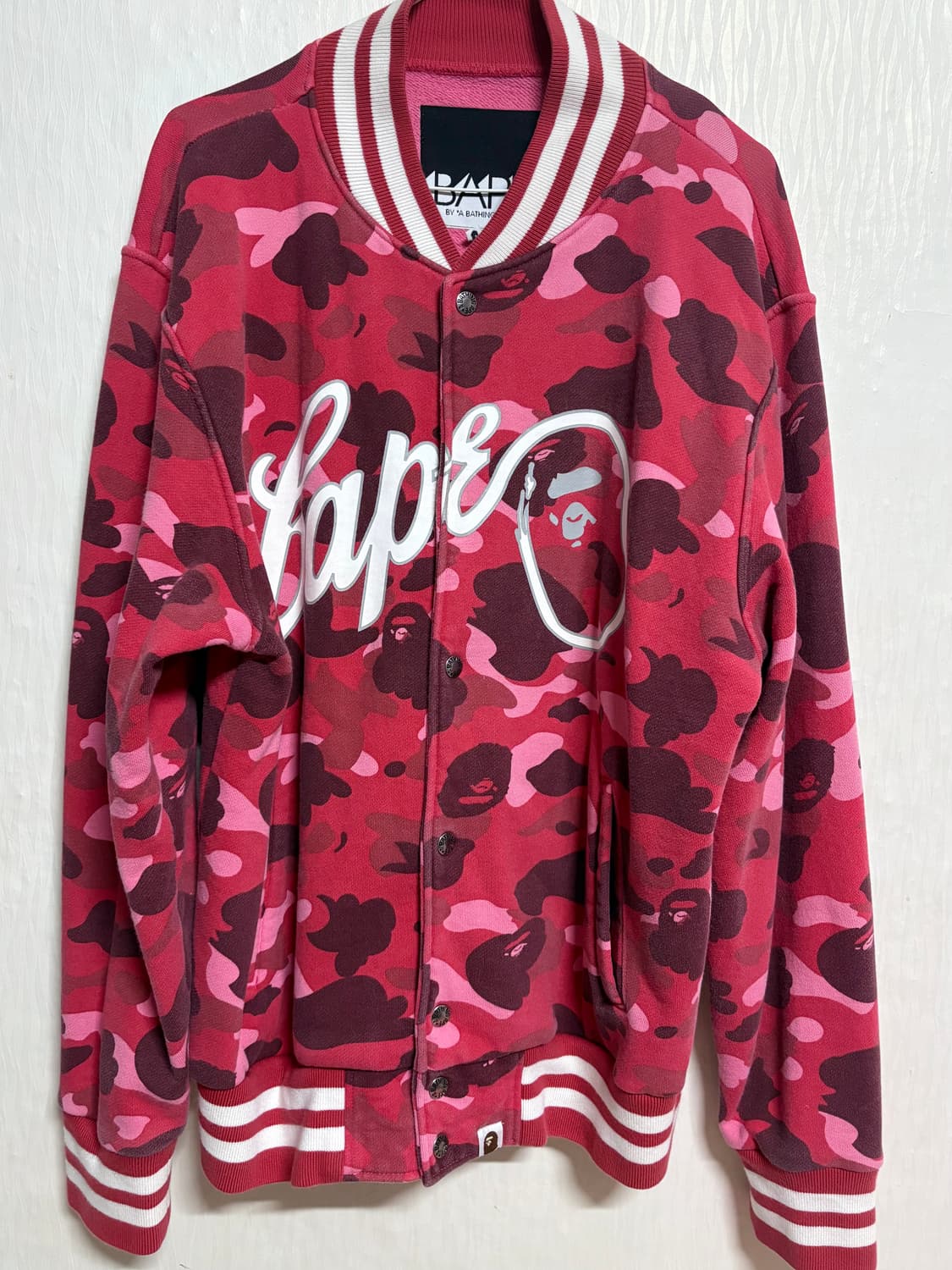 베이프 적계 바시티 자켓 상품이미지1