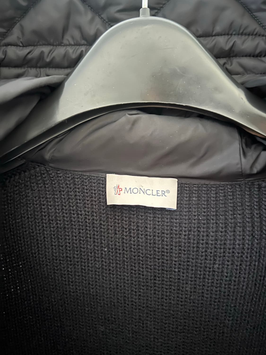 새상품급 트리콧 울니트패딩 후드 M 상품이미지6