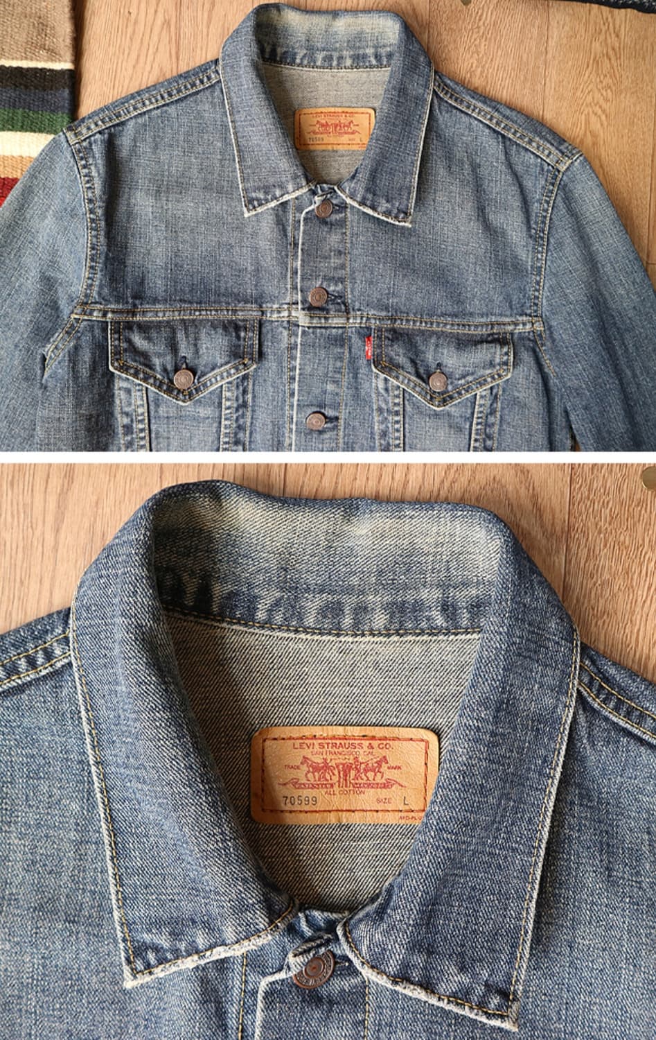 
일본판 05S LEVIS 리바이스 70599 슬림핏 데님자켓

 상품이미지2