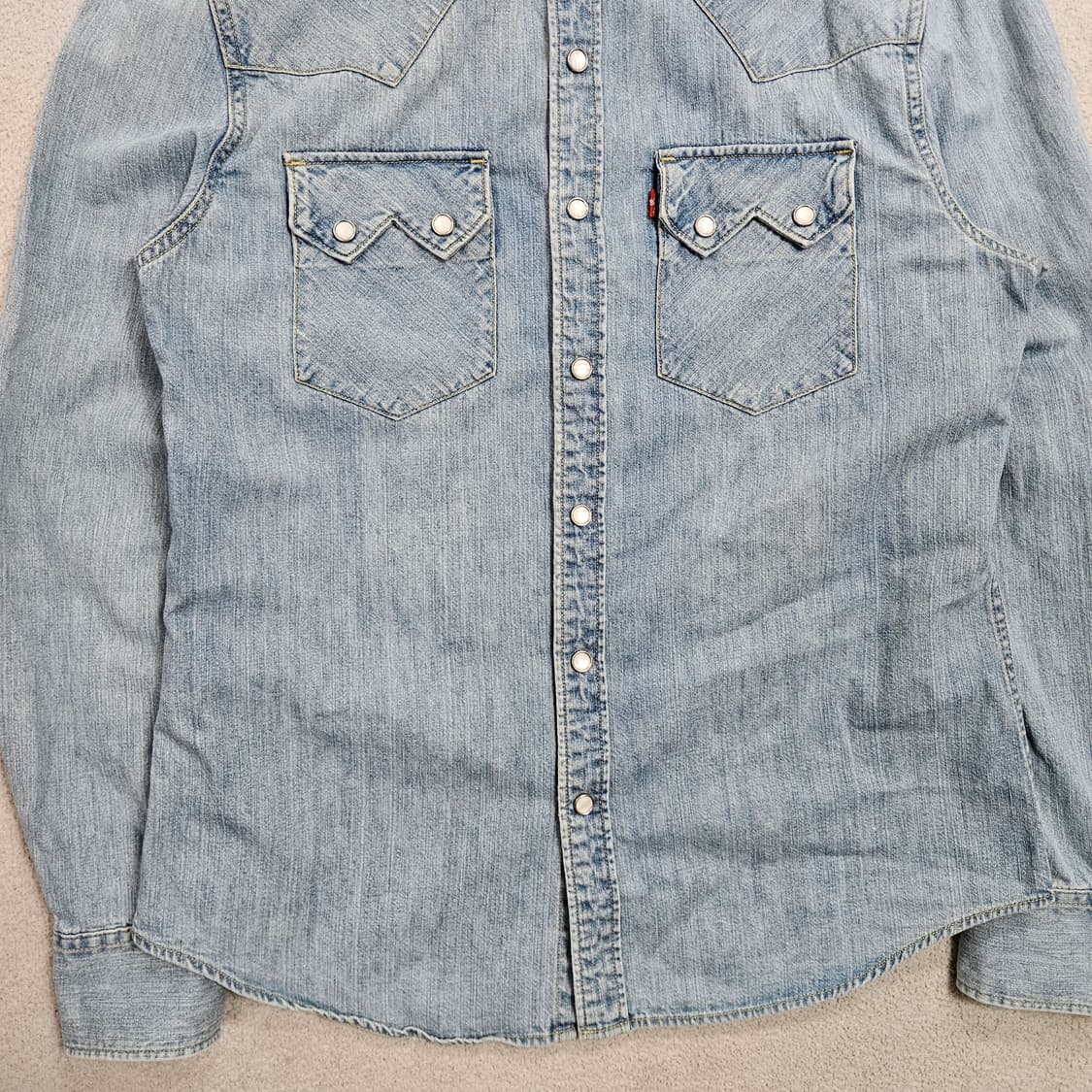 리바이스 웨스턴 데님 셔츠 M 상품이미지2