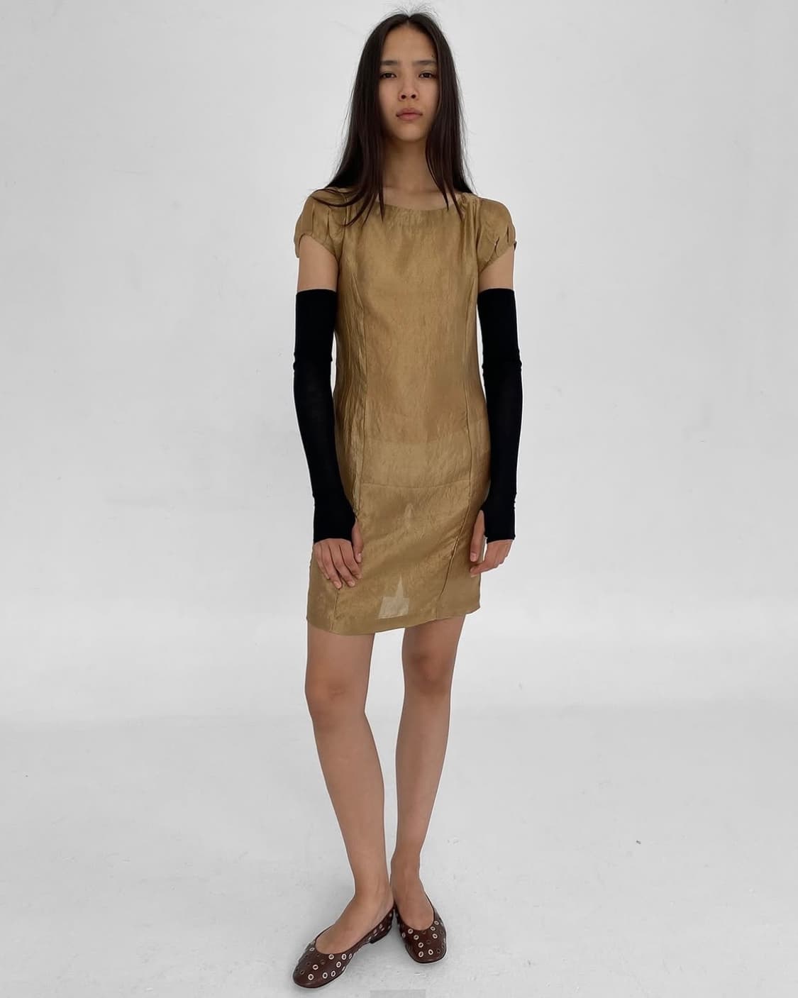 [36,37,38]기마구아스 발레리나 아일렛 슈즈/브라운 상품이미지5