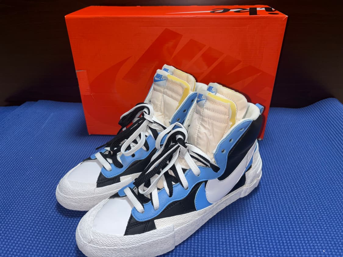 (새상품) 나이키 사카이 블레이저 미드 화이트블랙 285 상품이미지1