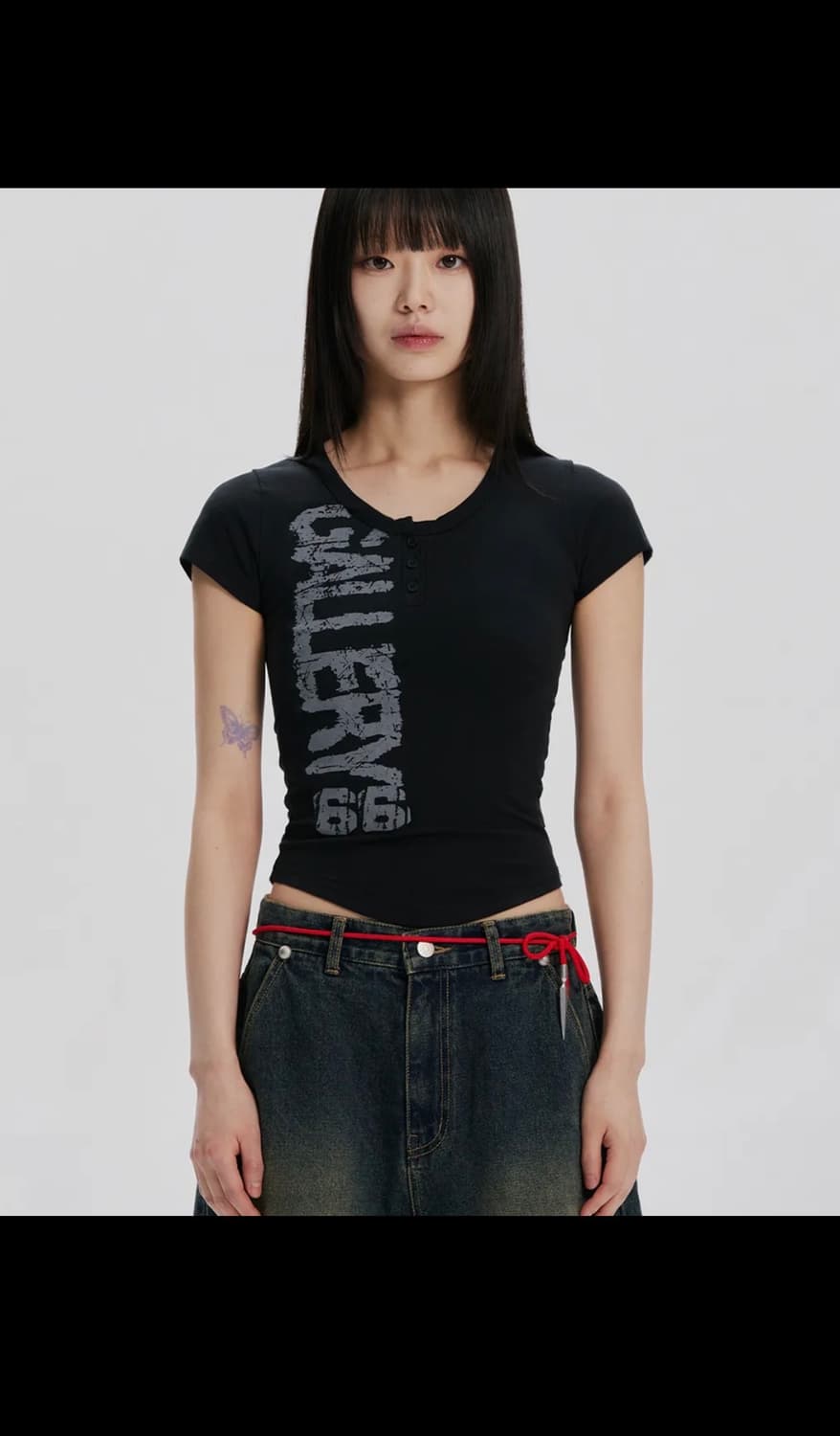 가터갤러리 반팔티 크롭 상품이미지2