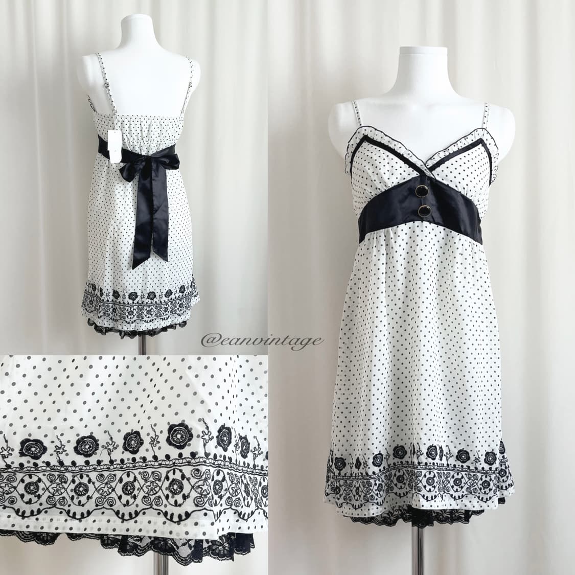 white dot lace one-piece 상품이미지1