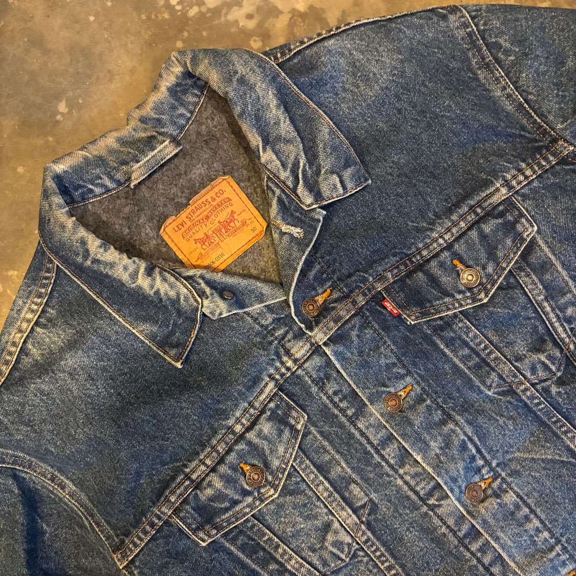 90년대 미국 리바이스 70505 블랭킷 데님 트러커 자켓 상품이미지4